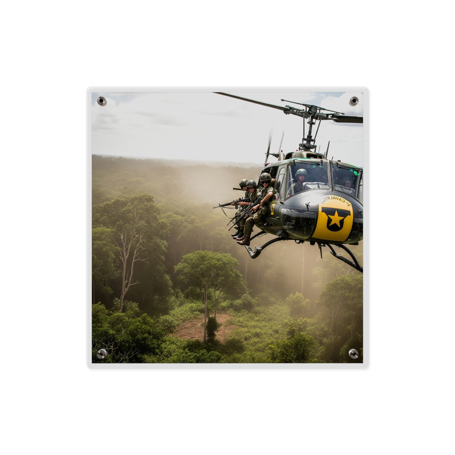 Acrylic Wall Art Panel - 1st Cavalry Division - Air Assault - Vietnam