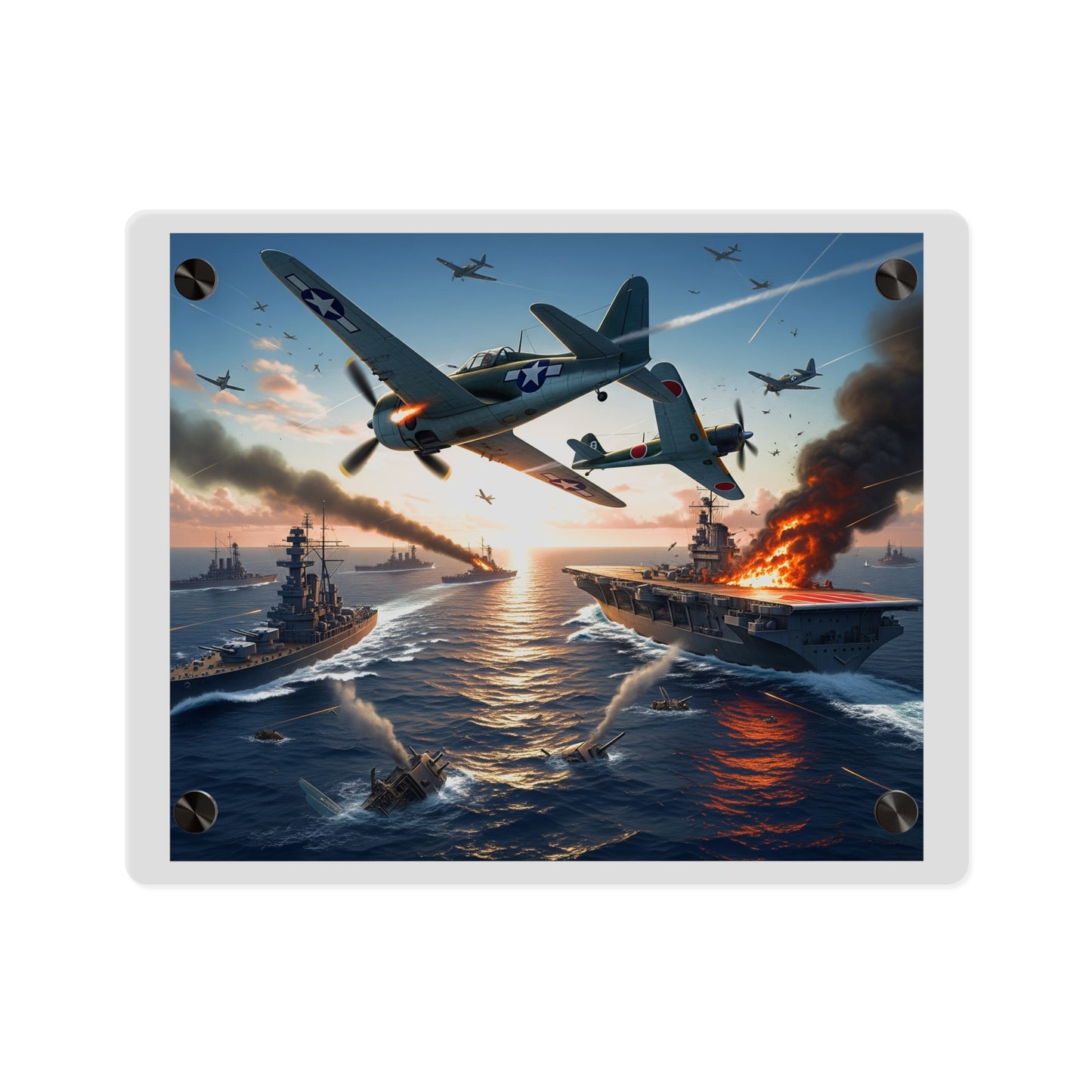 Acrylic Wall Art Panel - Battle of Midway