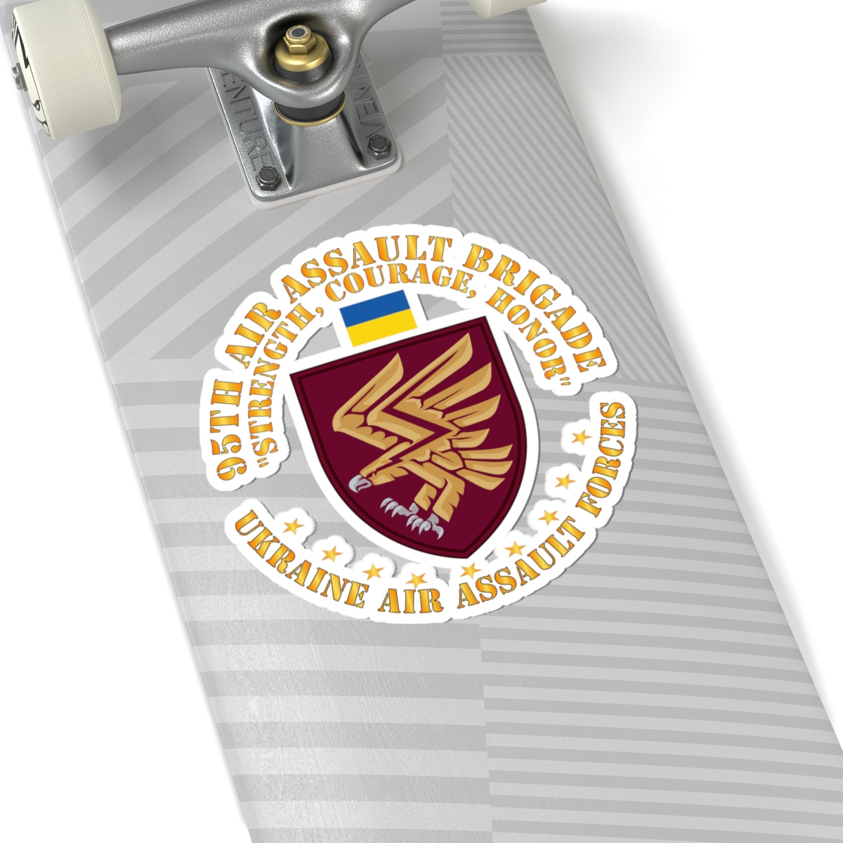Kiss-Cut Stickers - Ukraine - 95th Air Assault Brigade - Strength, Courage, Honor X 300
