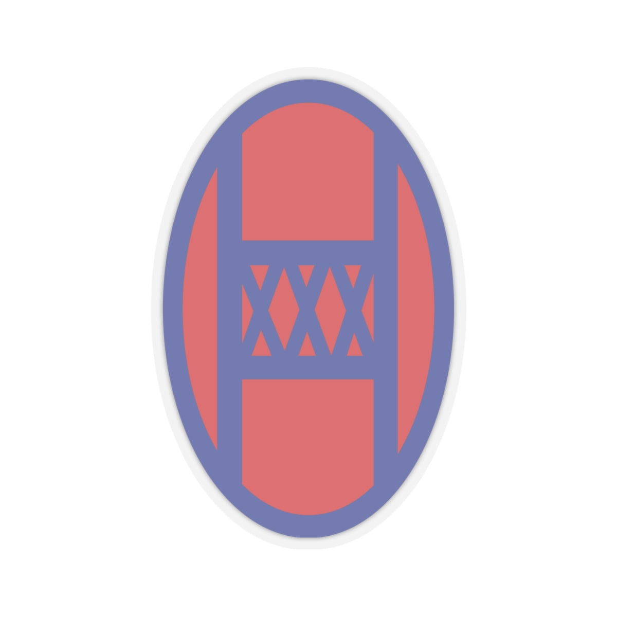 Kiss-Cut Stickers - SSI - 30th Infantry Division X 300