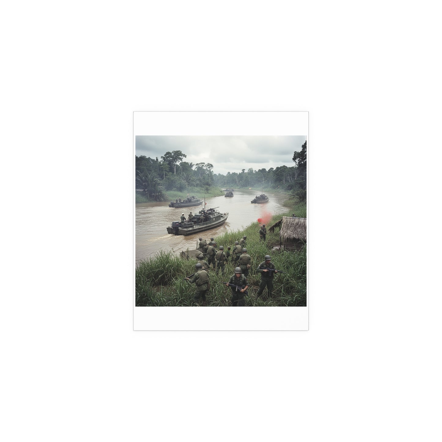 Indoor and Outdoor Silk Posters - MRF - 9th Infantry in the Mekong - Vietnam