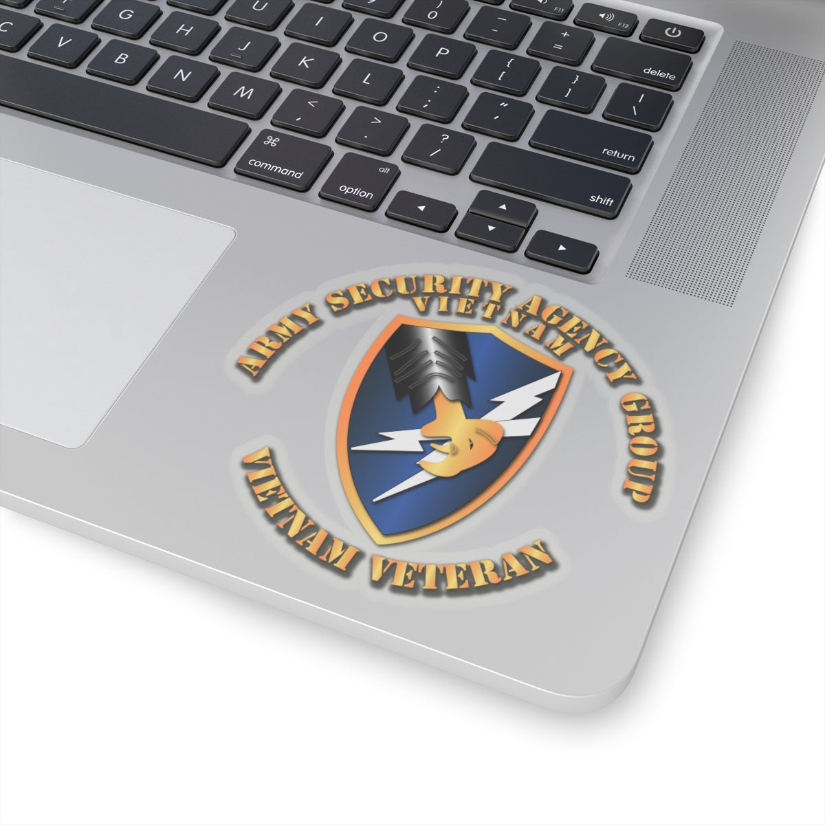 Kiss-Cut Stickers - Army Security Agency Group VN Vet w Txt