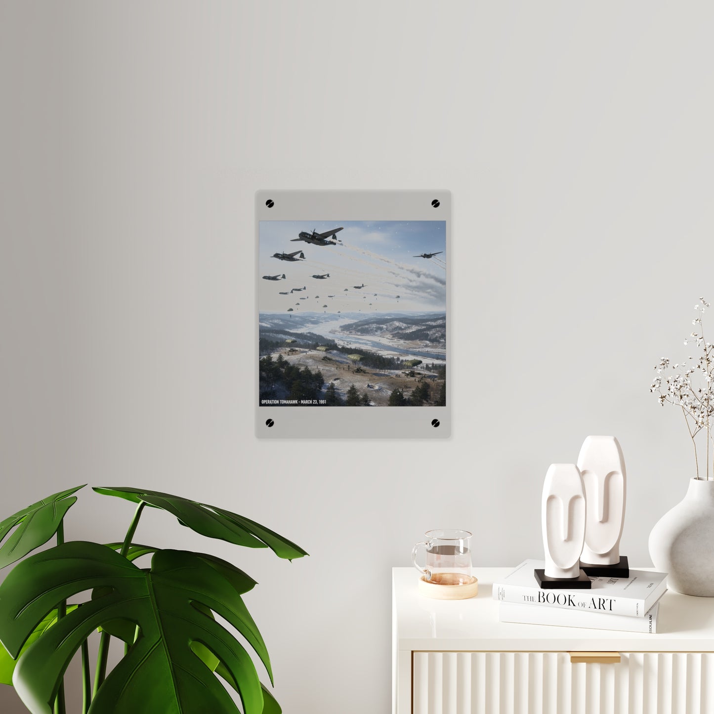 Acrylic Wall Art Panel - Operation Tomahawk - 187th Regimental Combat Team