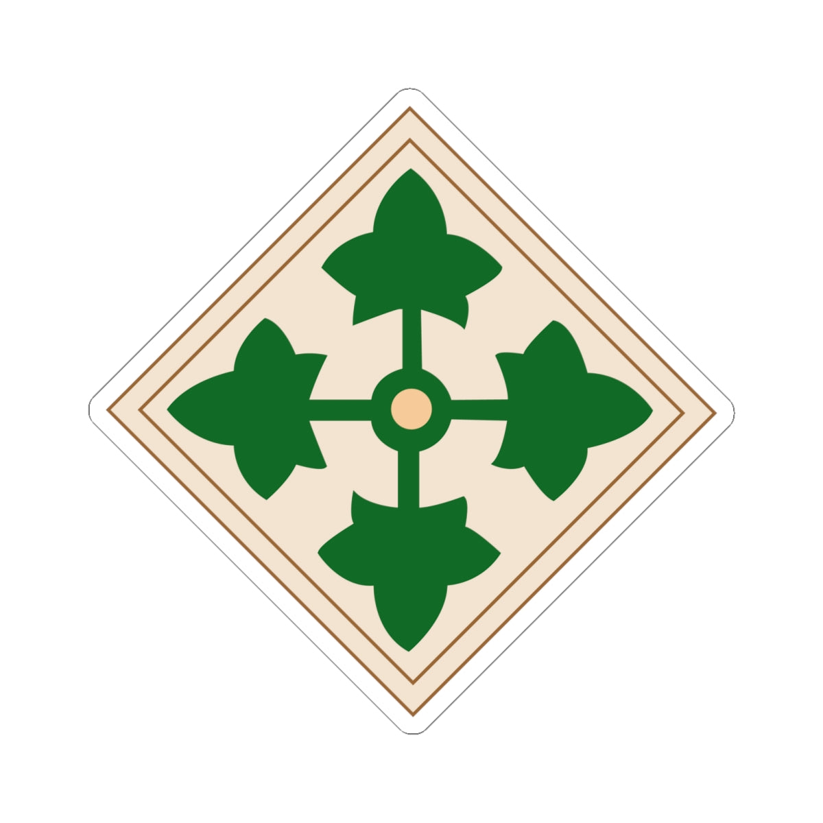 Kiss-Cut Stickers - 4th Infantry Division wo Txt
