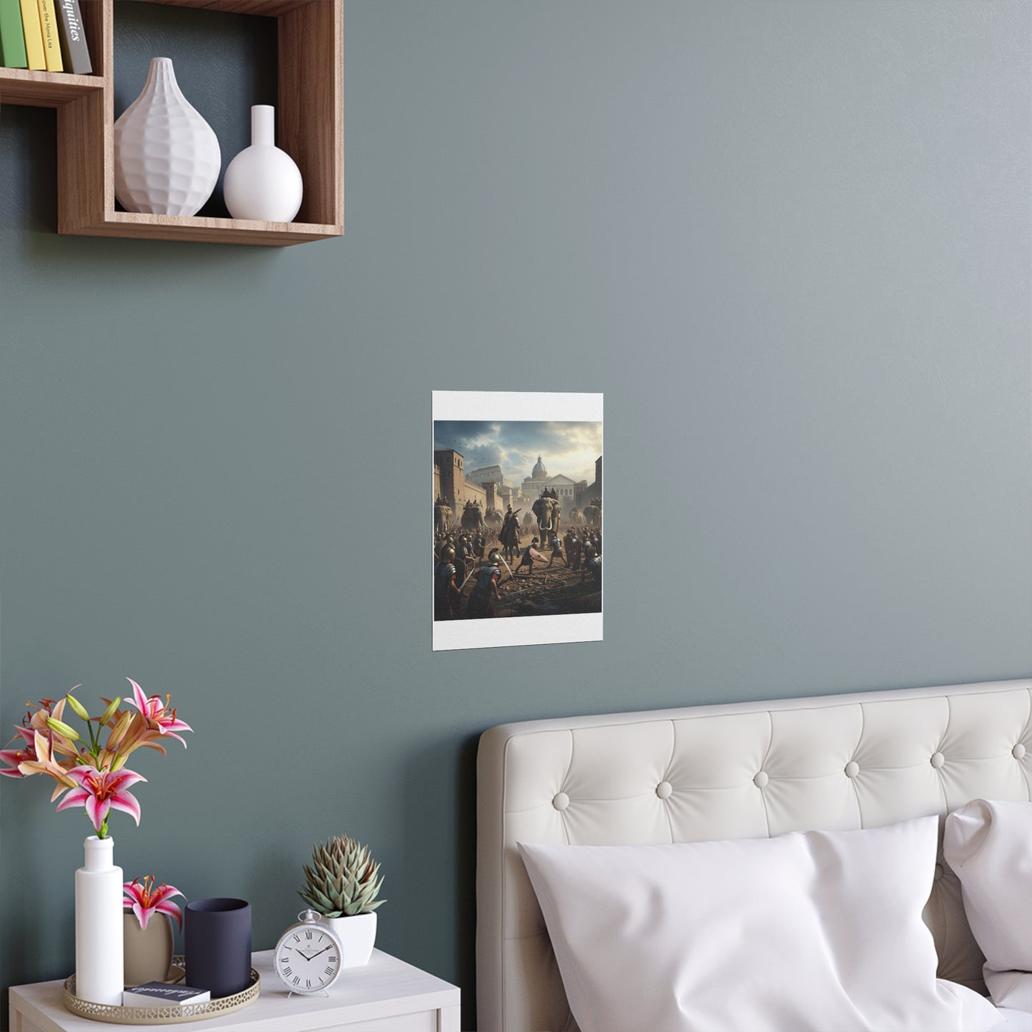 Indoor and Outdoor Silk Posters - Hannibal Battling the Roman Legions as he Enters Rome