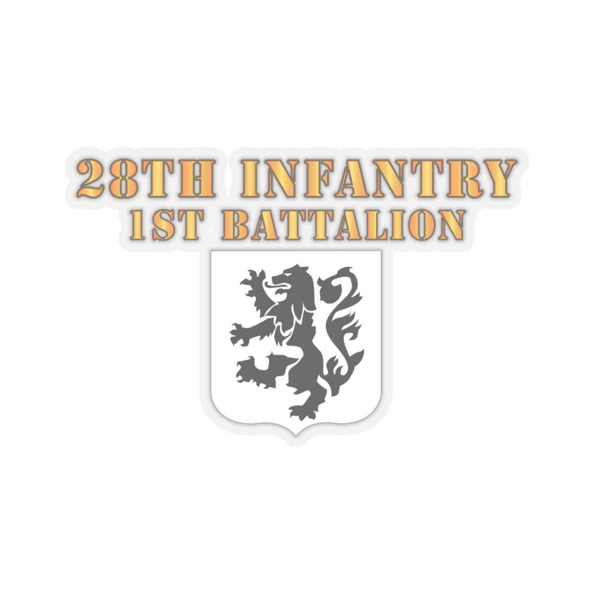 Kiss-Cut Stickers - 1st Battalion 28th Infantry