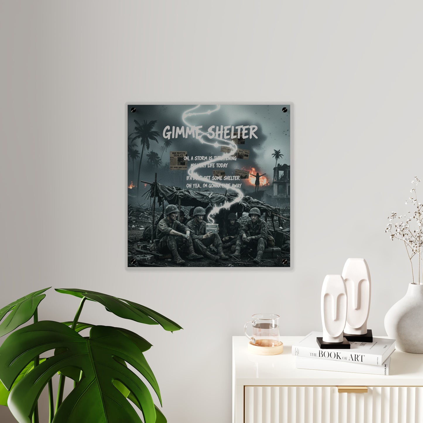 Acrylic Wall Art Panel - Giveme Shelter X 2024