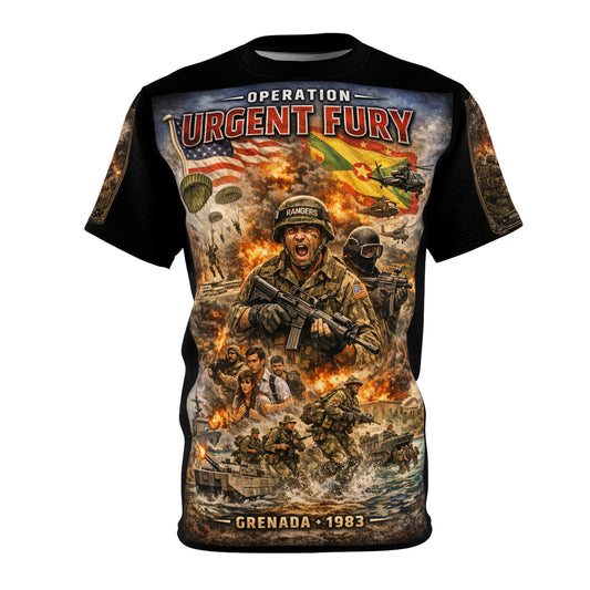Ranger Assault — Operation Urgent Fury 1983 All-Over Print Tee