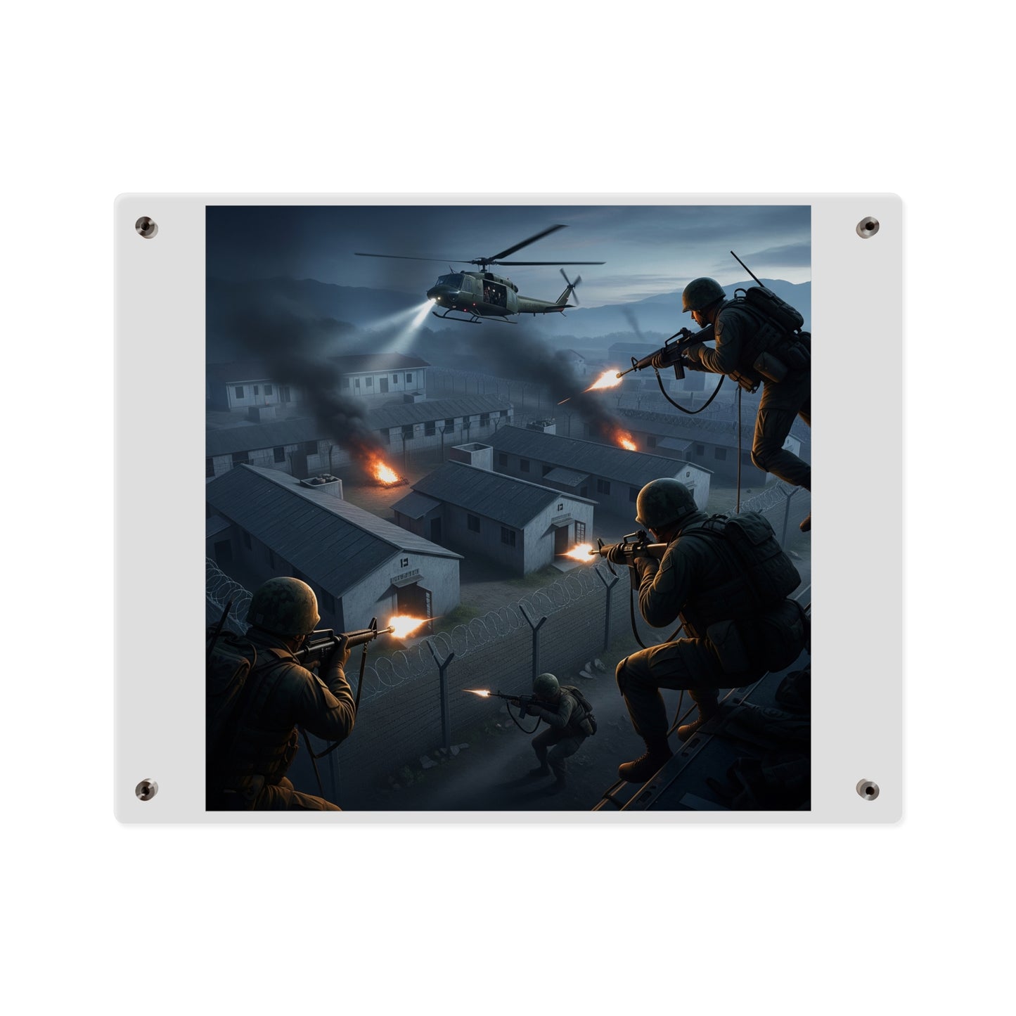 Acrylic Wall Art Panel - Son Tay Rescue during the Vietnam War