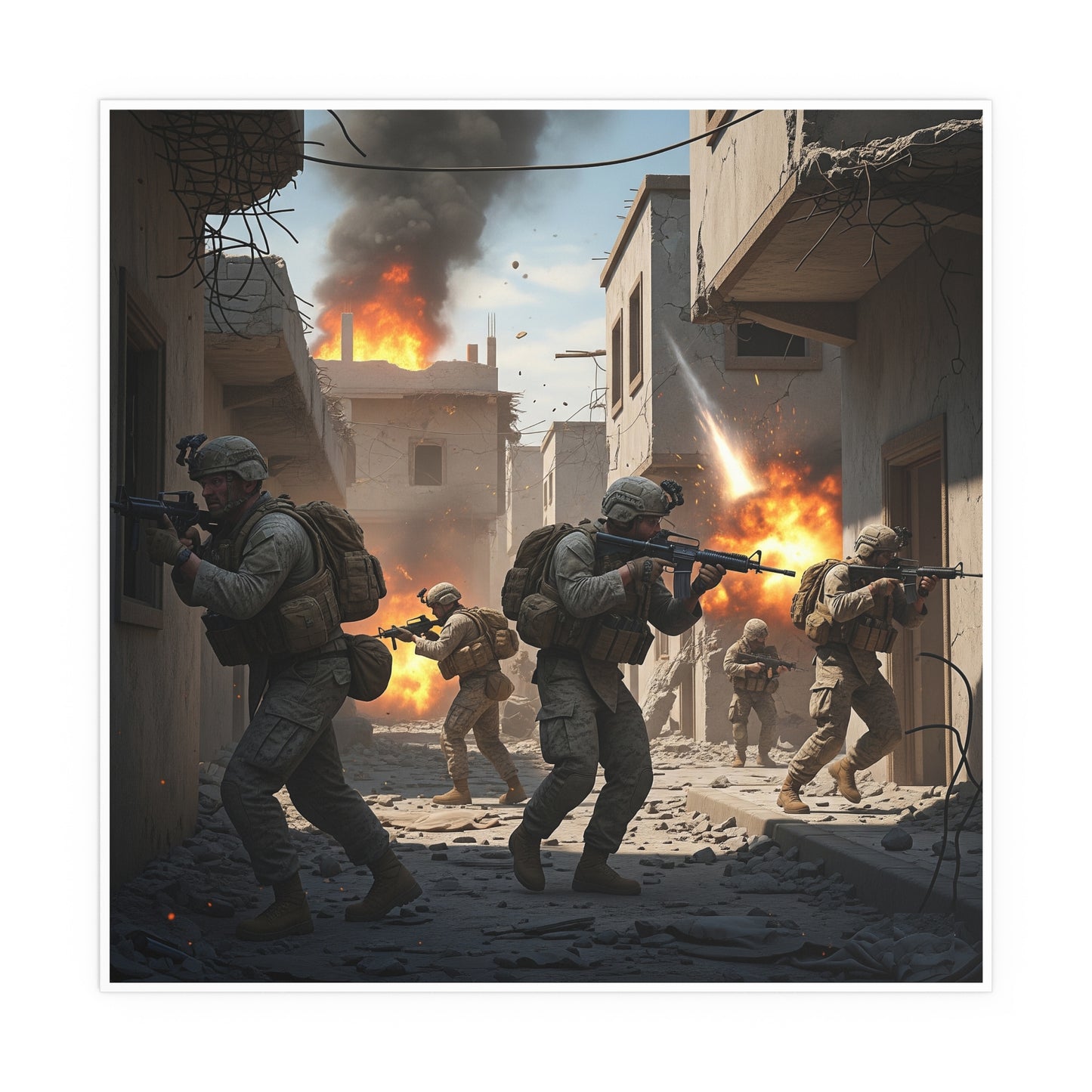 Indoor and Outdoor Silk Posters - 2nd Battle of Fallajuh Iraq War