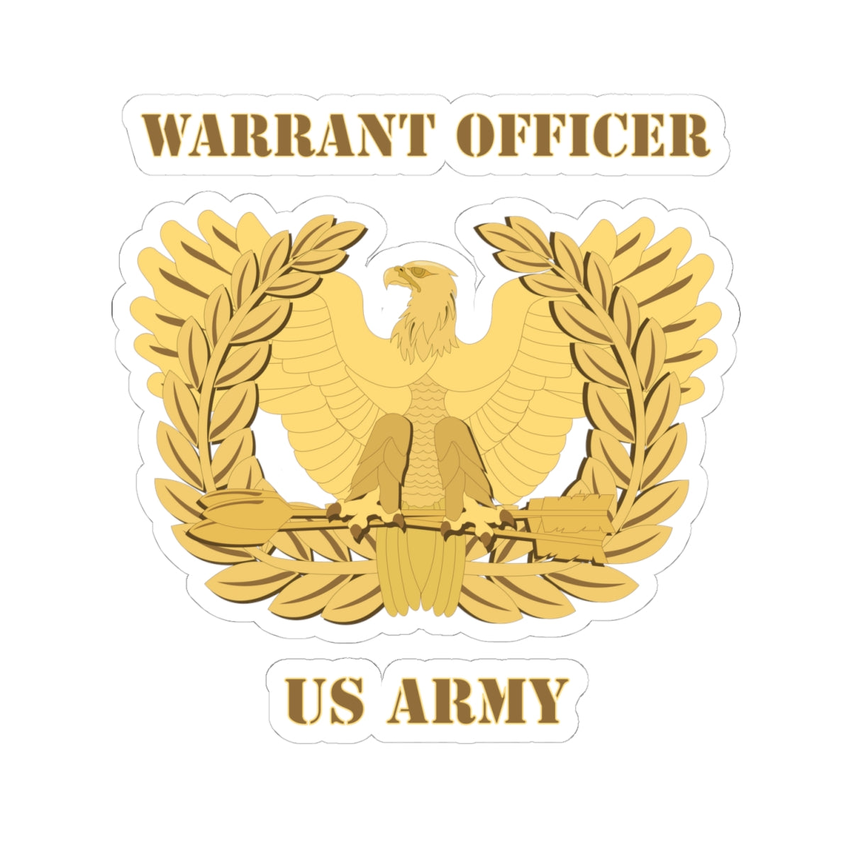 Kiss-Cut Stickers - Army - Emblem - Warrant Officer