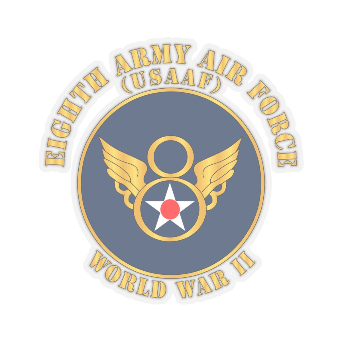 Kiss-Cut Stickers - AAC - 8th Air Force - WWII - USAAF x 300