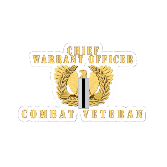 Kiss-Cut Stickers - Chief Warrant Officer 5 - CW5 - Combat Veteran