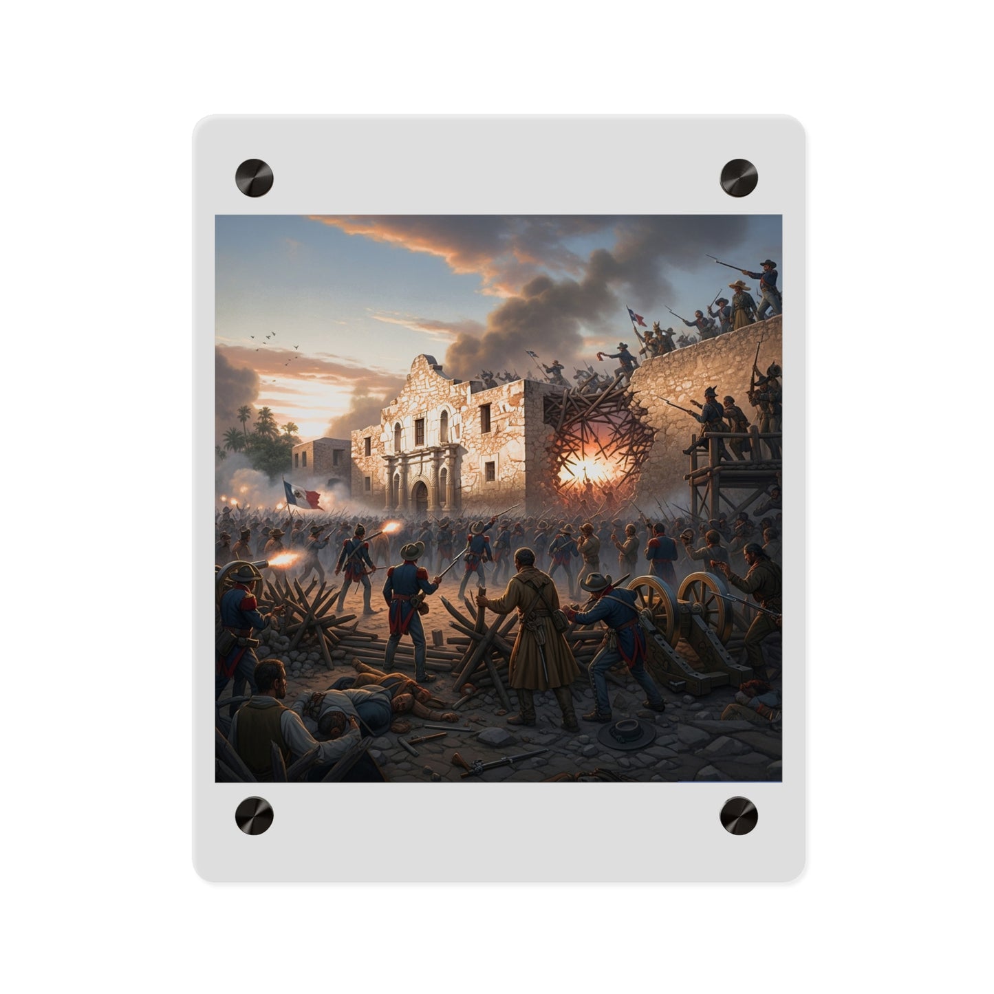 Acrylic Wall Art Panel - Battle of the Alamo