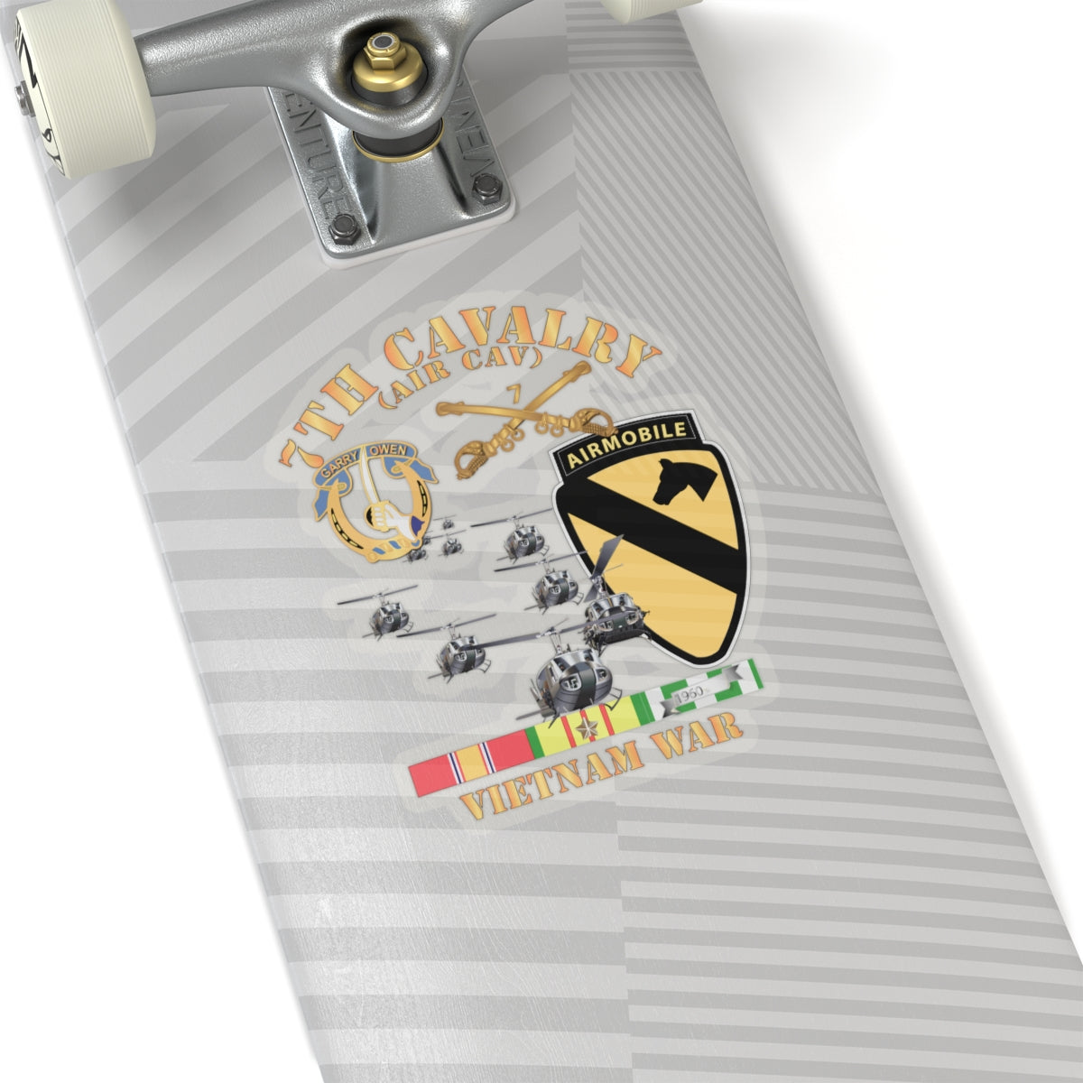 Kiss-Cut Stickers - 7th Cavalry (Air Cav) - 1st Cav Division w SVC