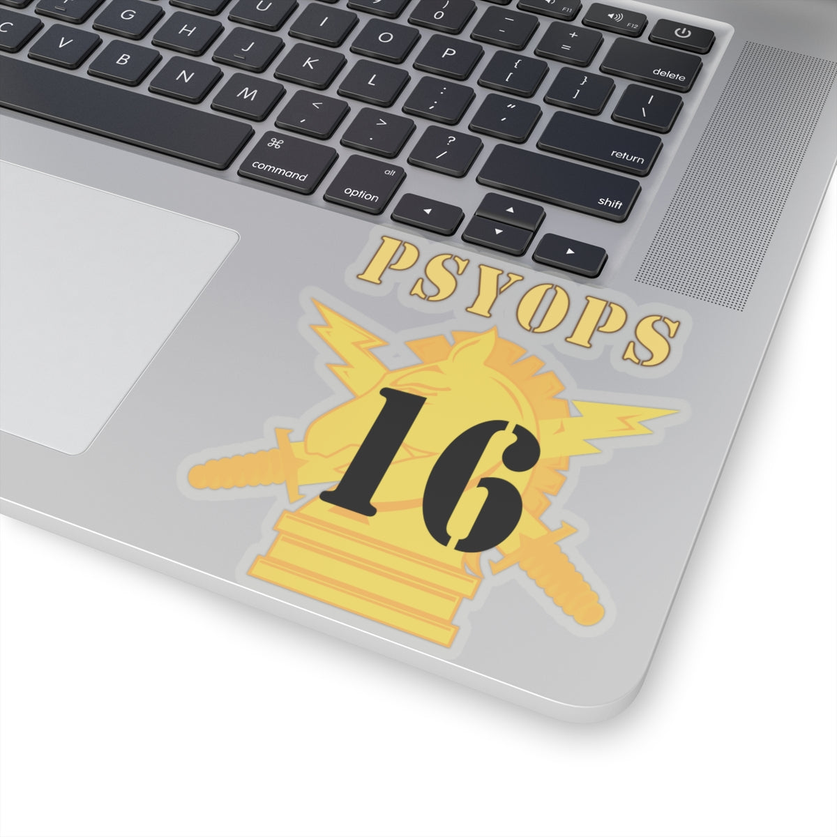 Kiss-Cut Stickers - PSYOPS w Branch Insignia - 16th Battalion Numeral