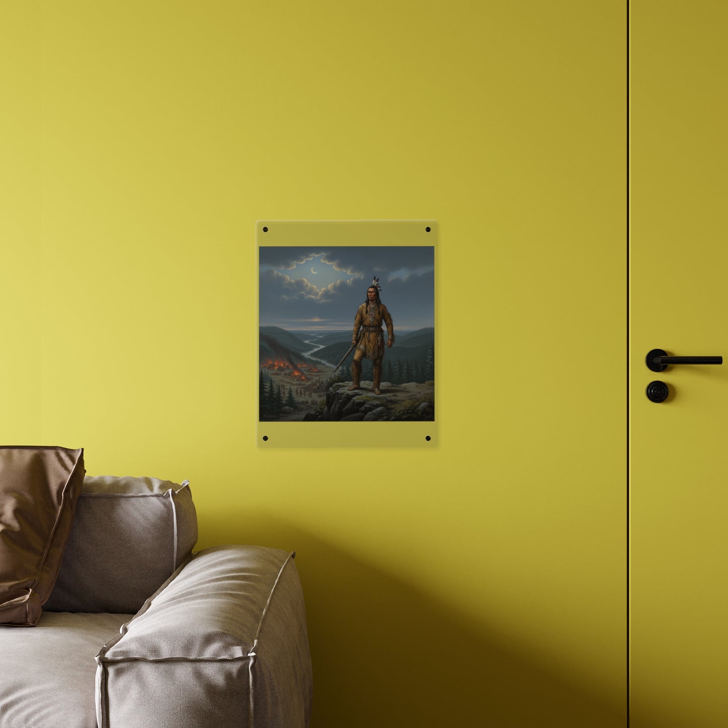 Acrylic Wall Art Panel - The Last Mohican