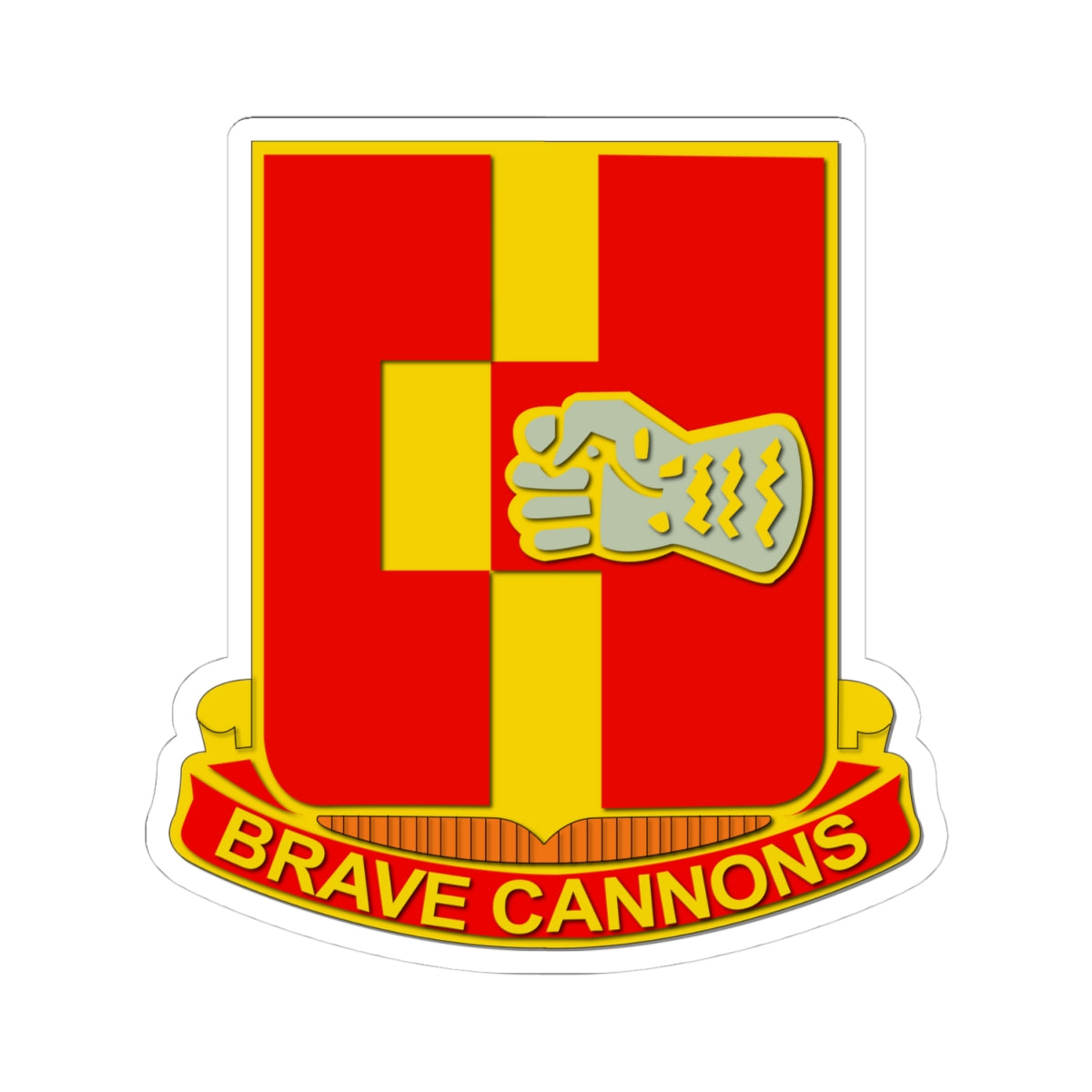 Kiss-Cut Stickers - 1st Bn 92nd Artillery wo Txt