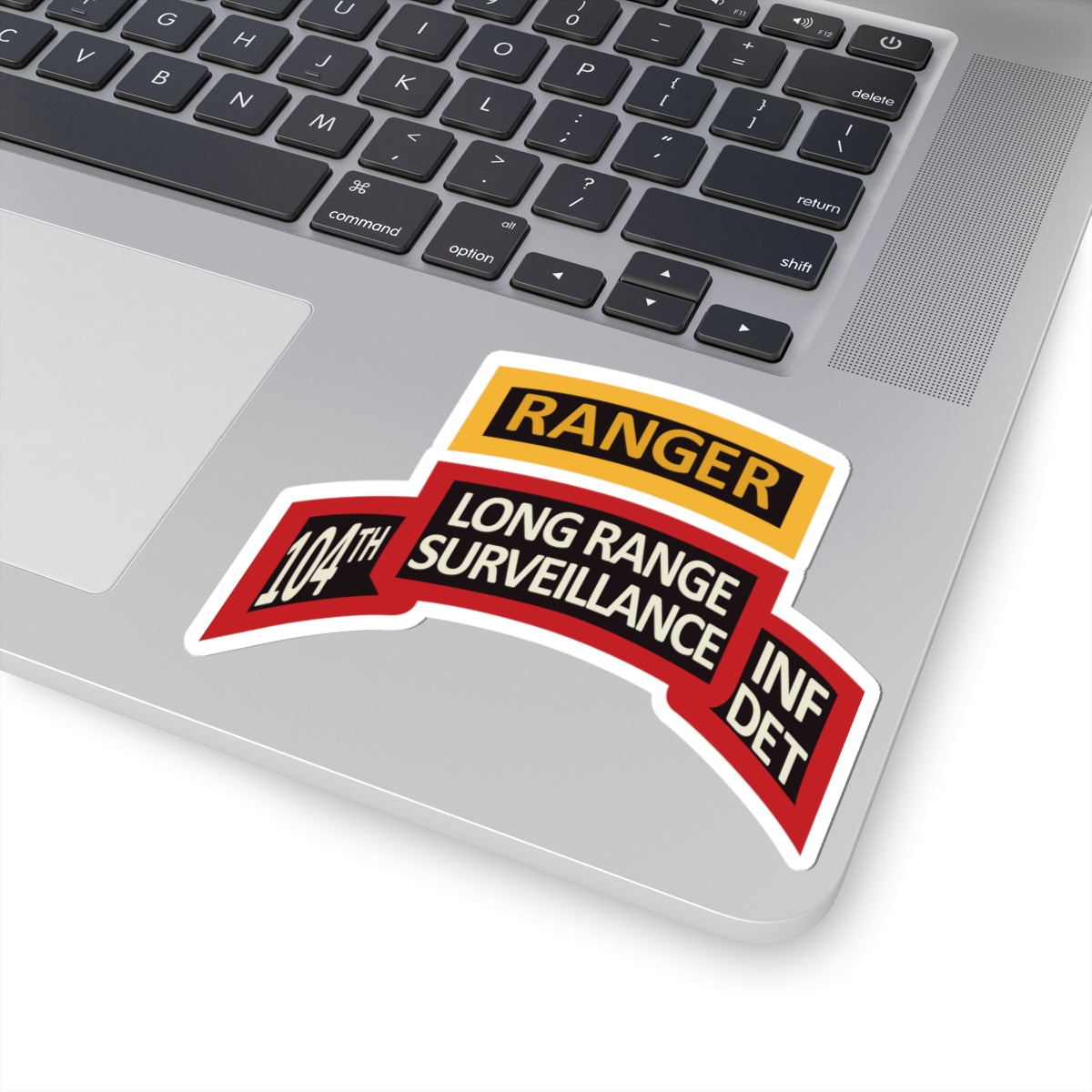 Kiss-Cut Stickers - LRS - 10th Inf Det - Ranger Tab