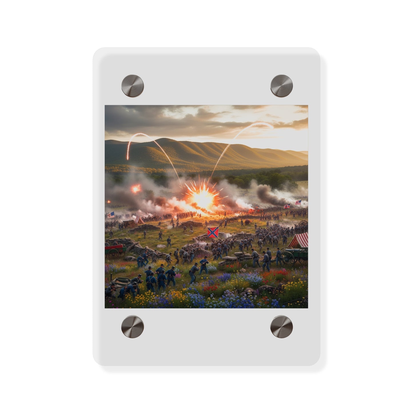 Acrylic Wall Art Panel - US Civil War Battle - Battle of Kennesaw Mountain Georgia