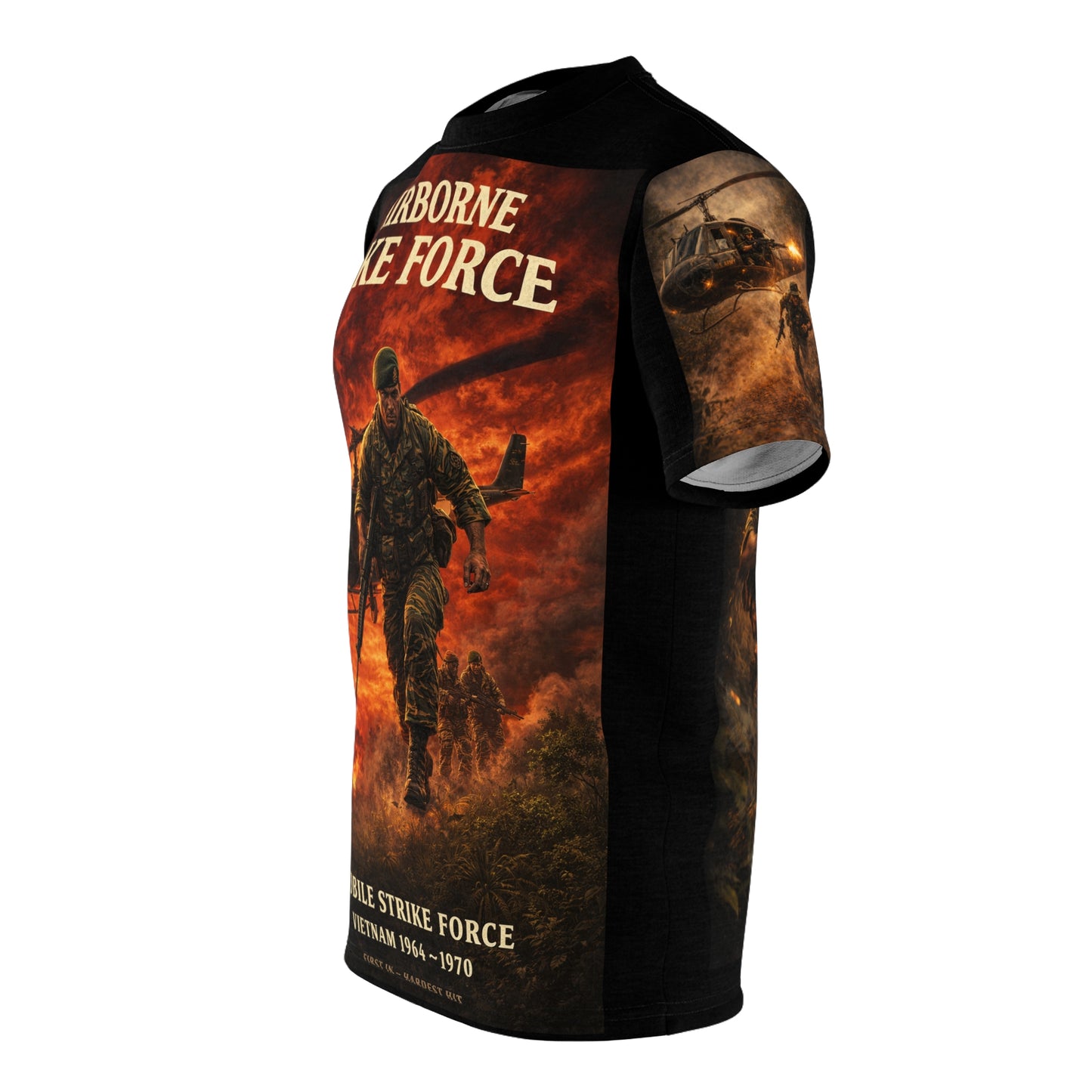 MACV-SOG Tribute Tee — "Help Is on the Way" Airborne Mobile Force Shirt