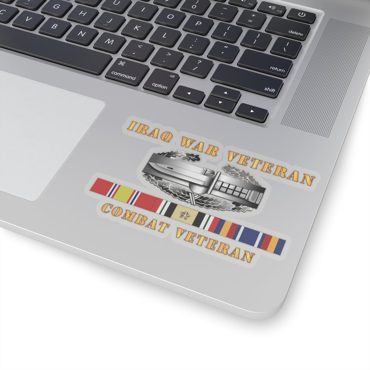 Kiss-Cut Stickers - Iraq War Veteran - Combat Action Badge w CAB IRAQ SVC