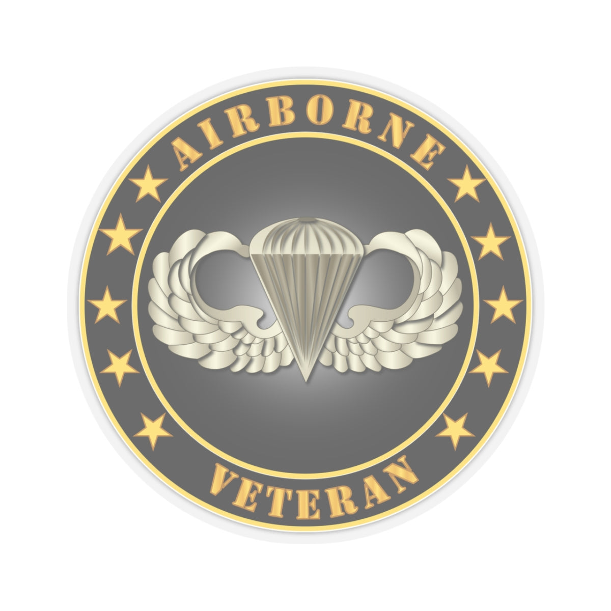 Kiss-Cut Stickers - Airborne Veteran