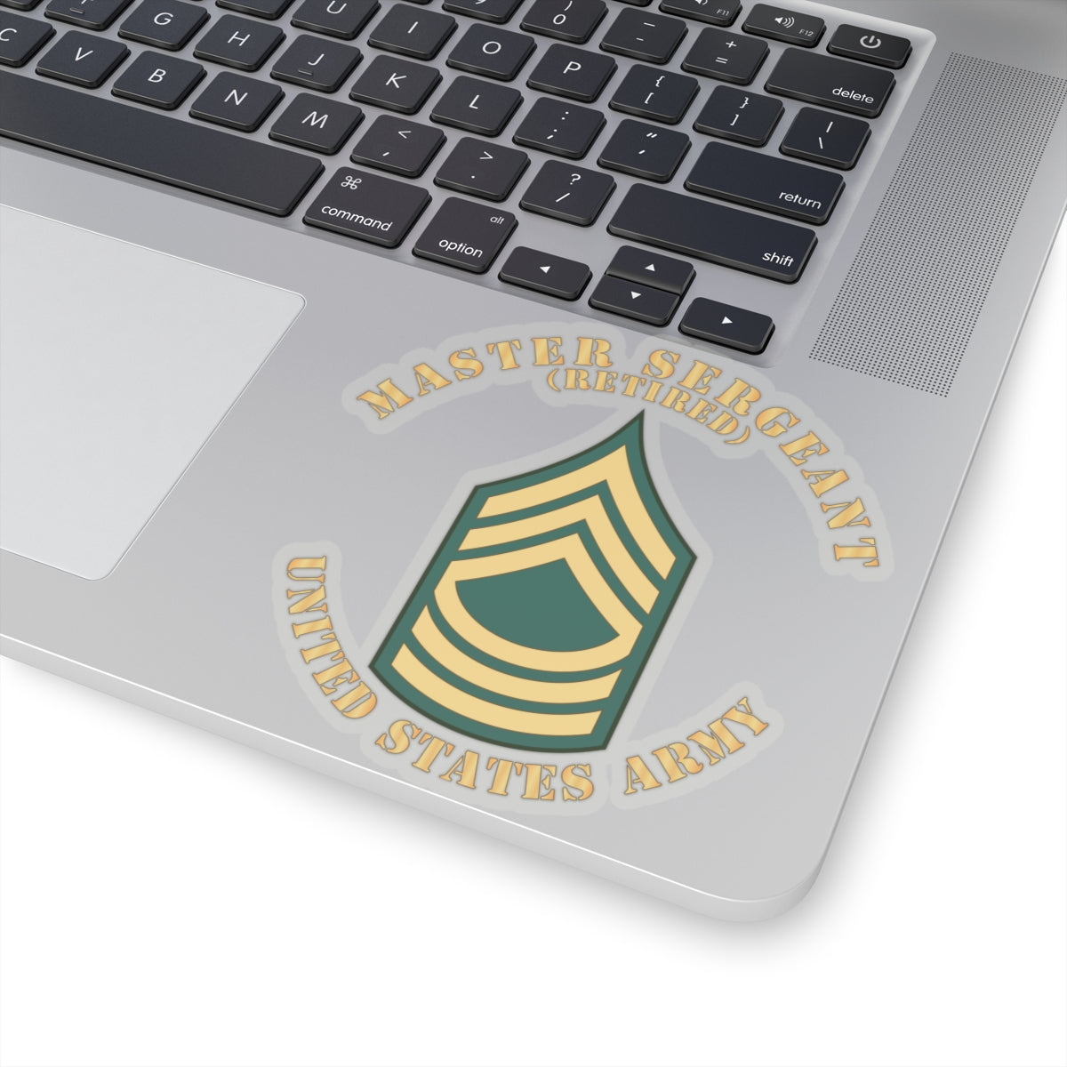 Kiss-Cut Stickers - Enlisted - MSG - Master Sergeant - Std - Retired