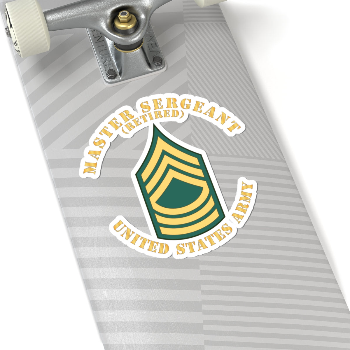Kiss-Cut Stickers - Enlisted - MSG - Master Sergeant - Std - Retired