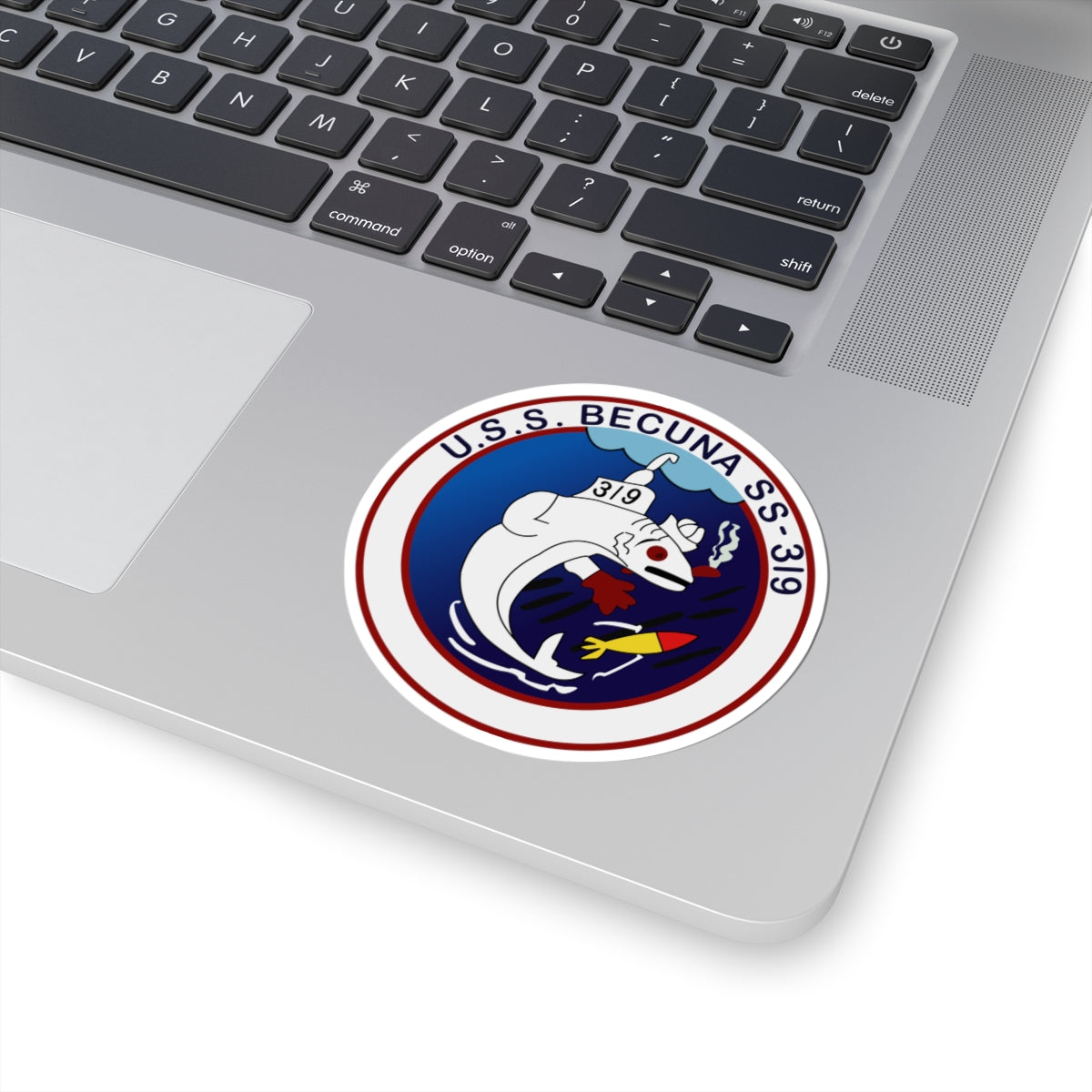Kiss-Cut Stickers - Navy - USS Becuna (SS-319) wo Txt