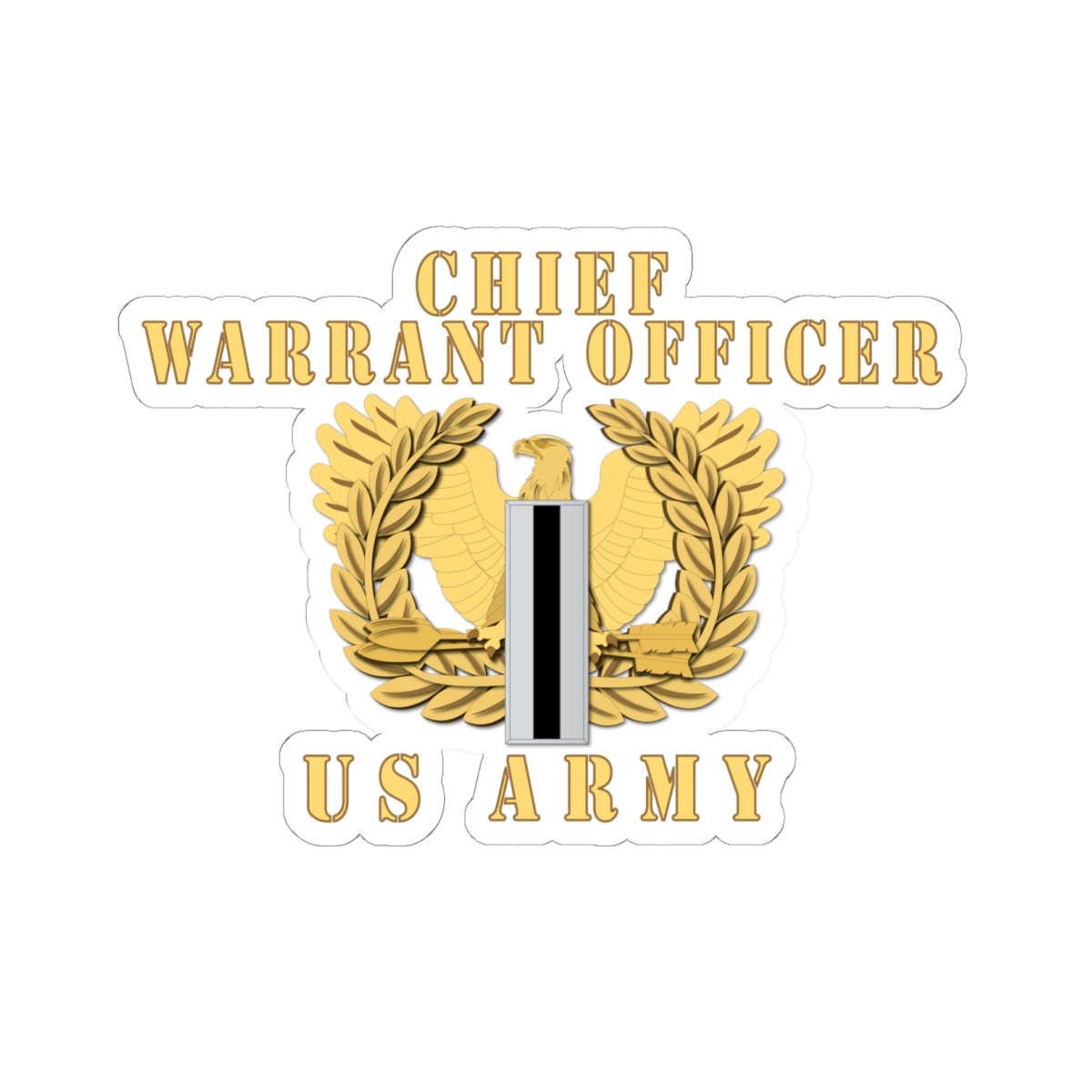 Kiss-Cut Stickers - Chief Warrant Officer 5 - CW5