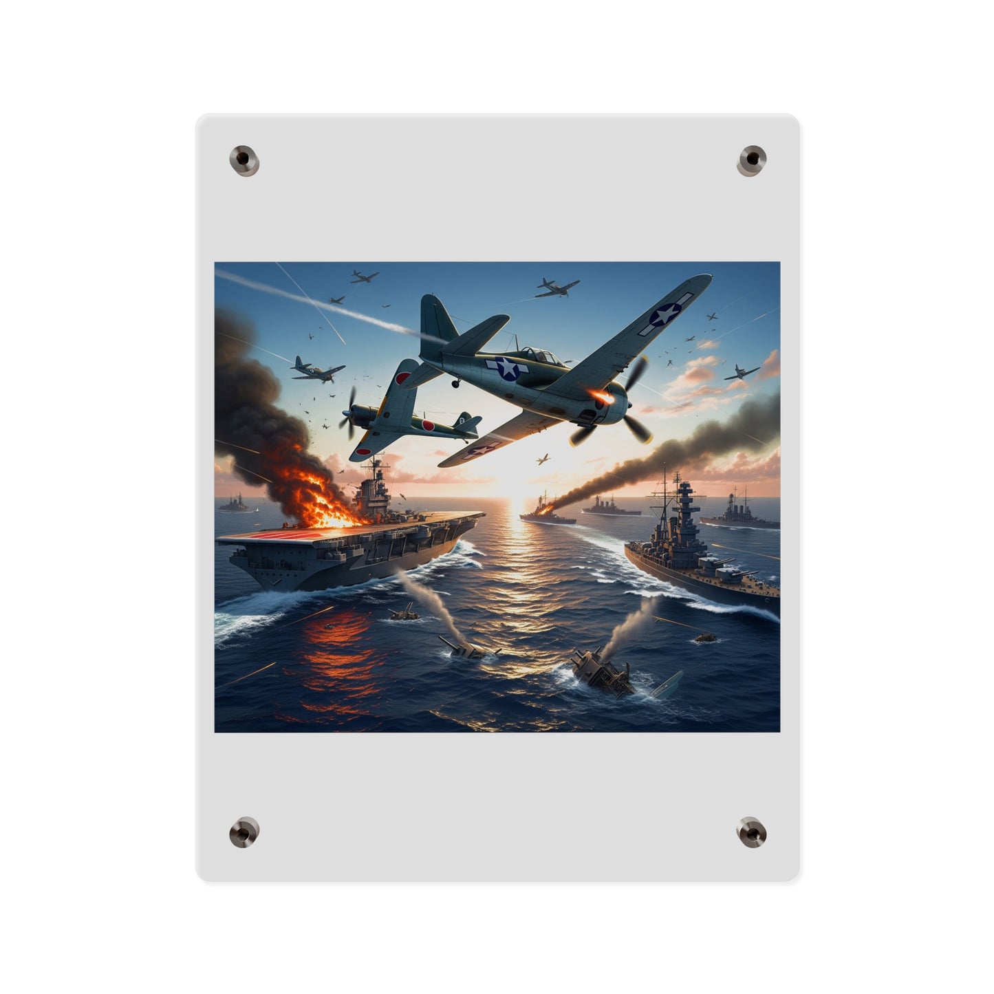 Acrylic Wall Art Panel - Battle of Midway