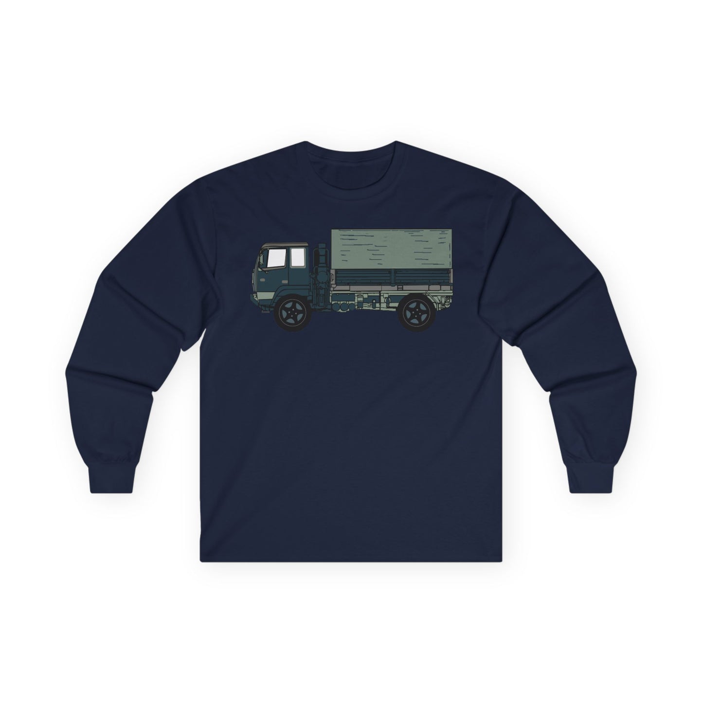 Unisex Ultra Cotton Long Sleeve Tee - Vehicle - LMTV - M1078 - Side X 300