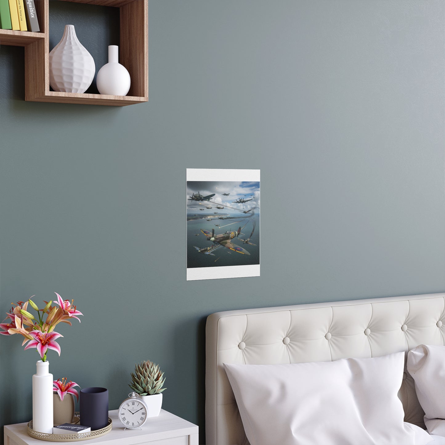 Indoor and Outdoor Silk Posters - British and German aircraft during the Battle of Britain