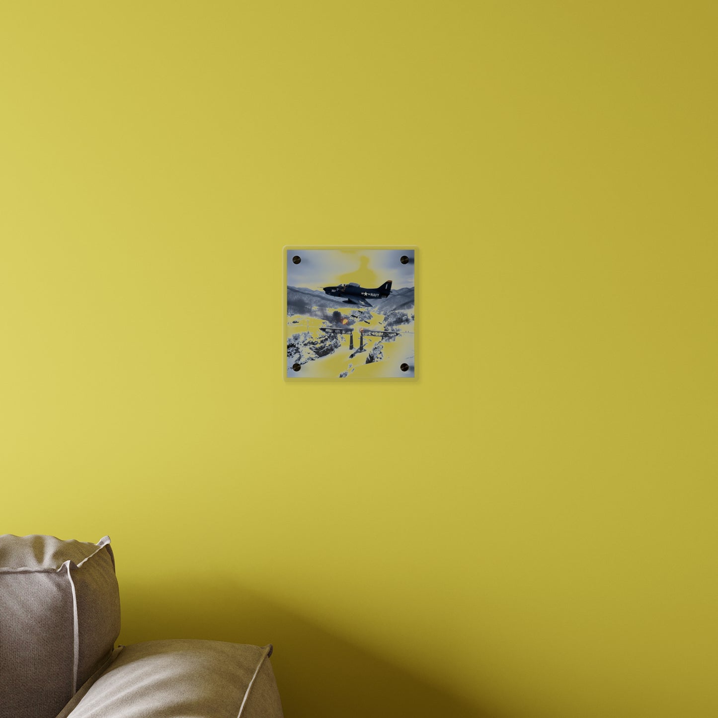 Acrylic Wall Art Panel - Attack at Majon-ni and Samdong-ni during Korean War