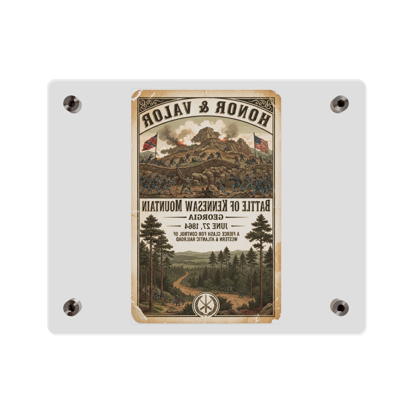 Acrylic Wall Art Panel - Battle of Kennesaw Mountain