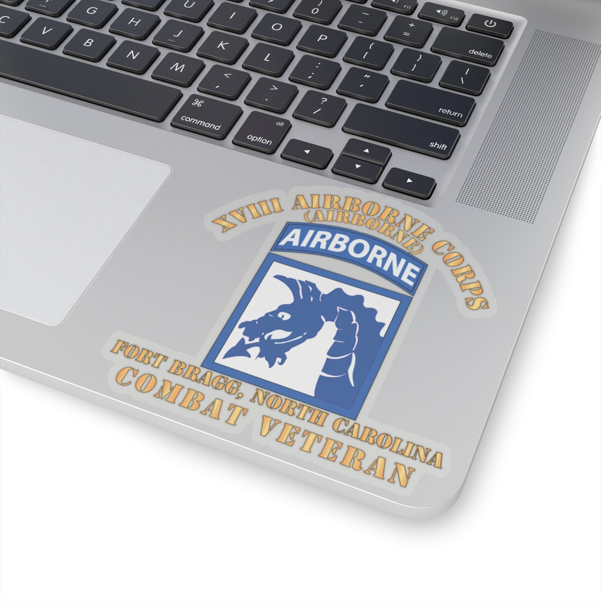 Kiss-Cut Stickers - XVIII Airborne Corps - FBNC - Combat Veteran X 300