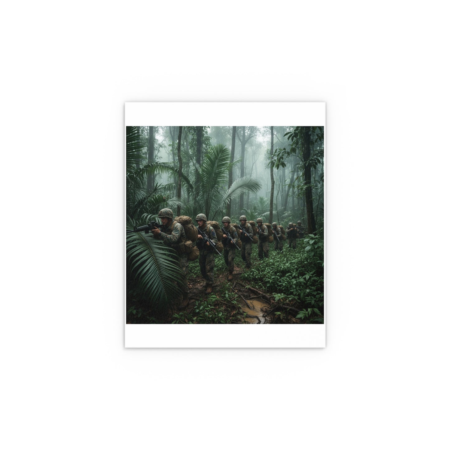 Indoor and Outdoor Silk Posters - Jungle Patrol - Vietnam
