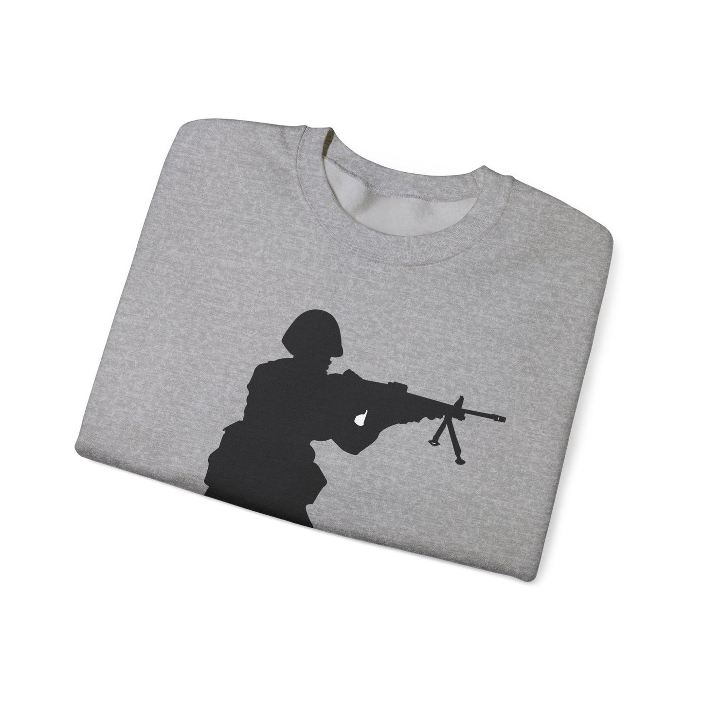 Crewneck Sweatshirt - Army - Soldier - MG Assault - Silhouette X 300