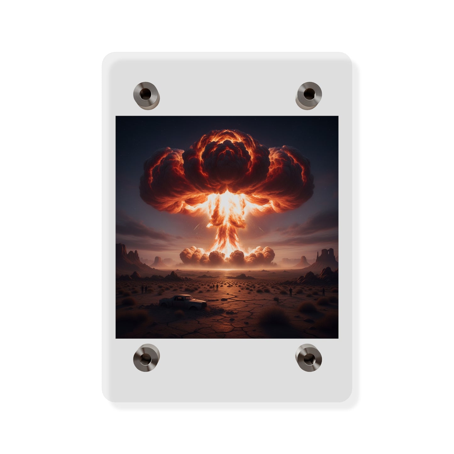Acrylic Wall Art Panel - Atomic Blast in the desert