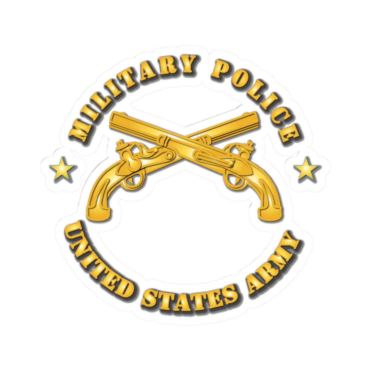 Kiss-Cut Stickers - Military Police - US Army X 300
