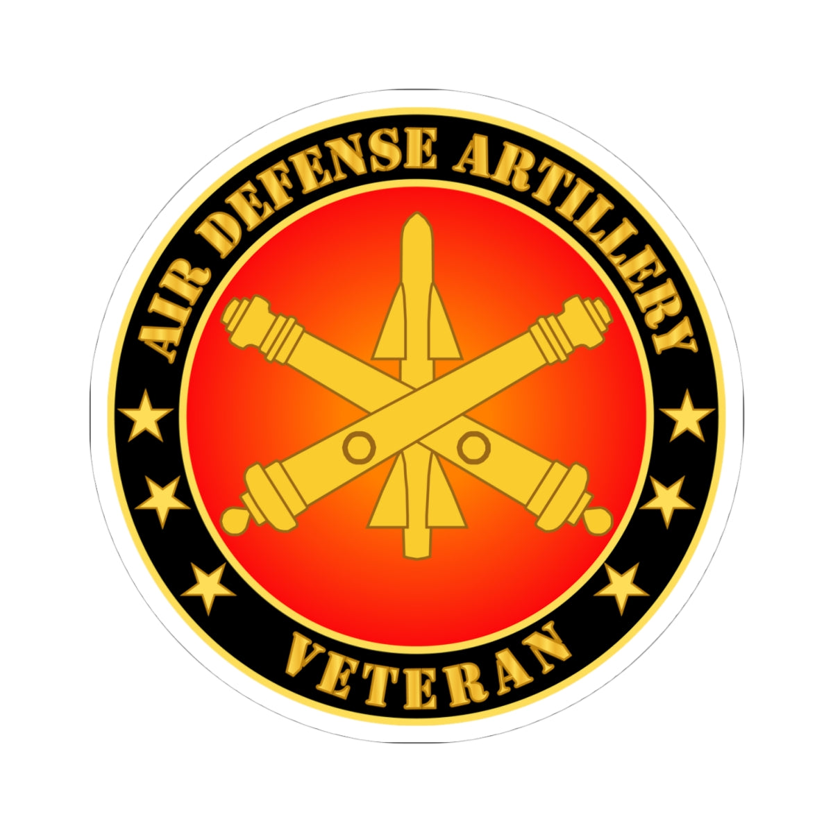Kiss-Cut Stickers - Air Defense Artillery Veteran