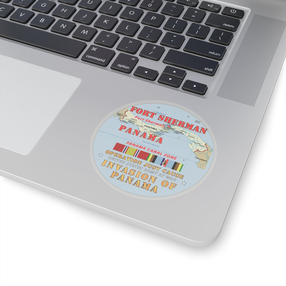 Kiss-Cut Stickers - Just Cause - Ft Sherman - CZ w Map w Svc Ribbons