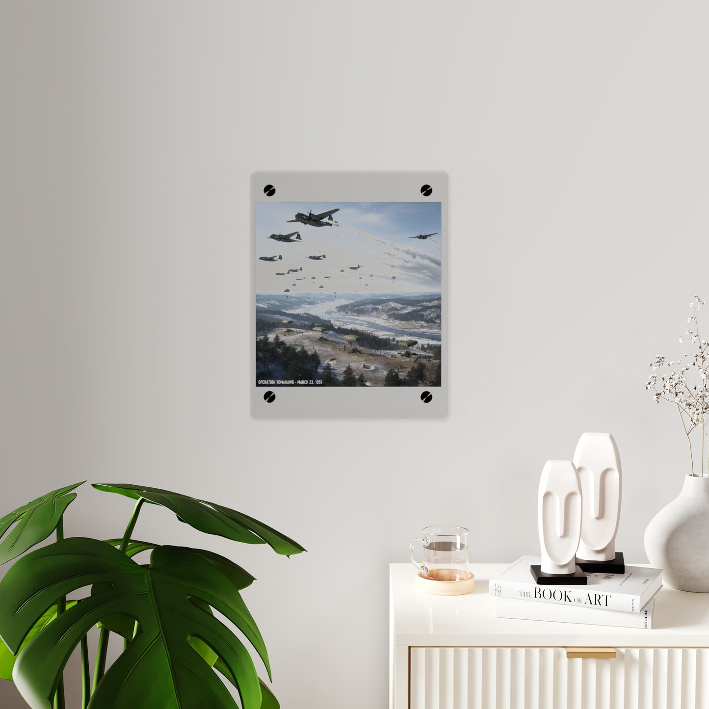 Acrylic Wall Art Panel - Operation Tomahawk - 187th Regimental Combat Team