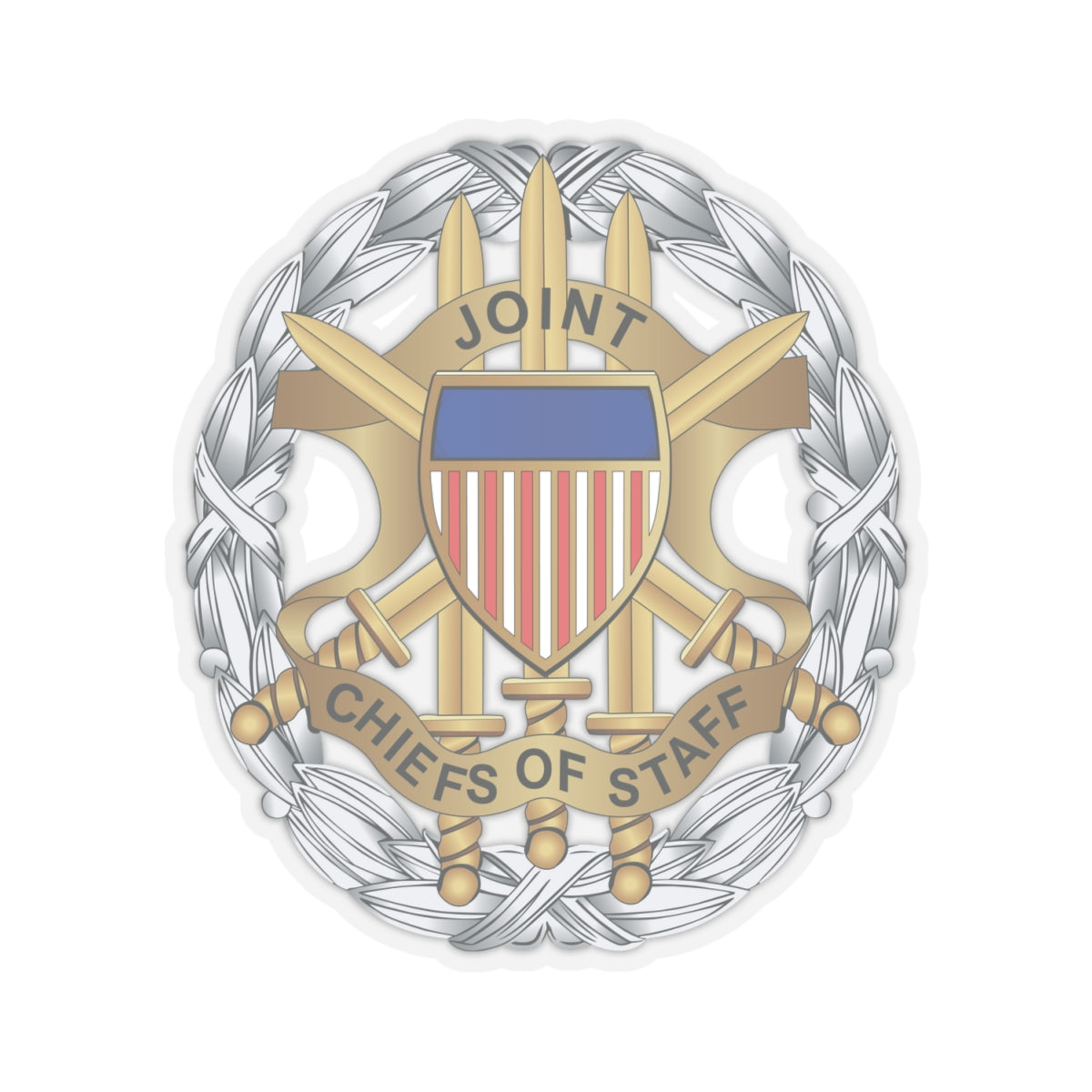 Kiss-Cut Stickers - Joint Chiefs of Staff Service Badge wo Txt X 300
