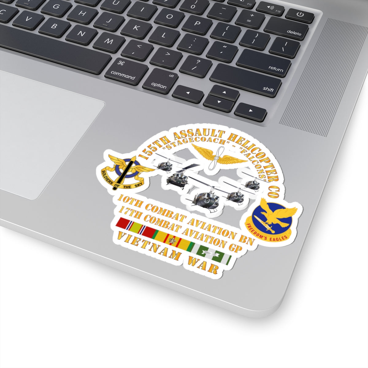Kiss-Cut Stickers - 155th AHC - Stagecoach - Falcons w VN SVC