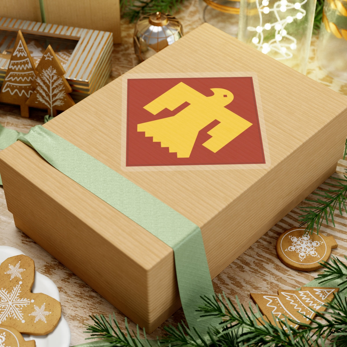 Kiss-Cut Stickers - SSI - 45th Infantry Division X 300