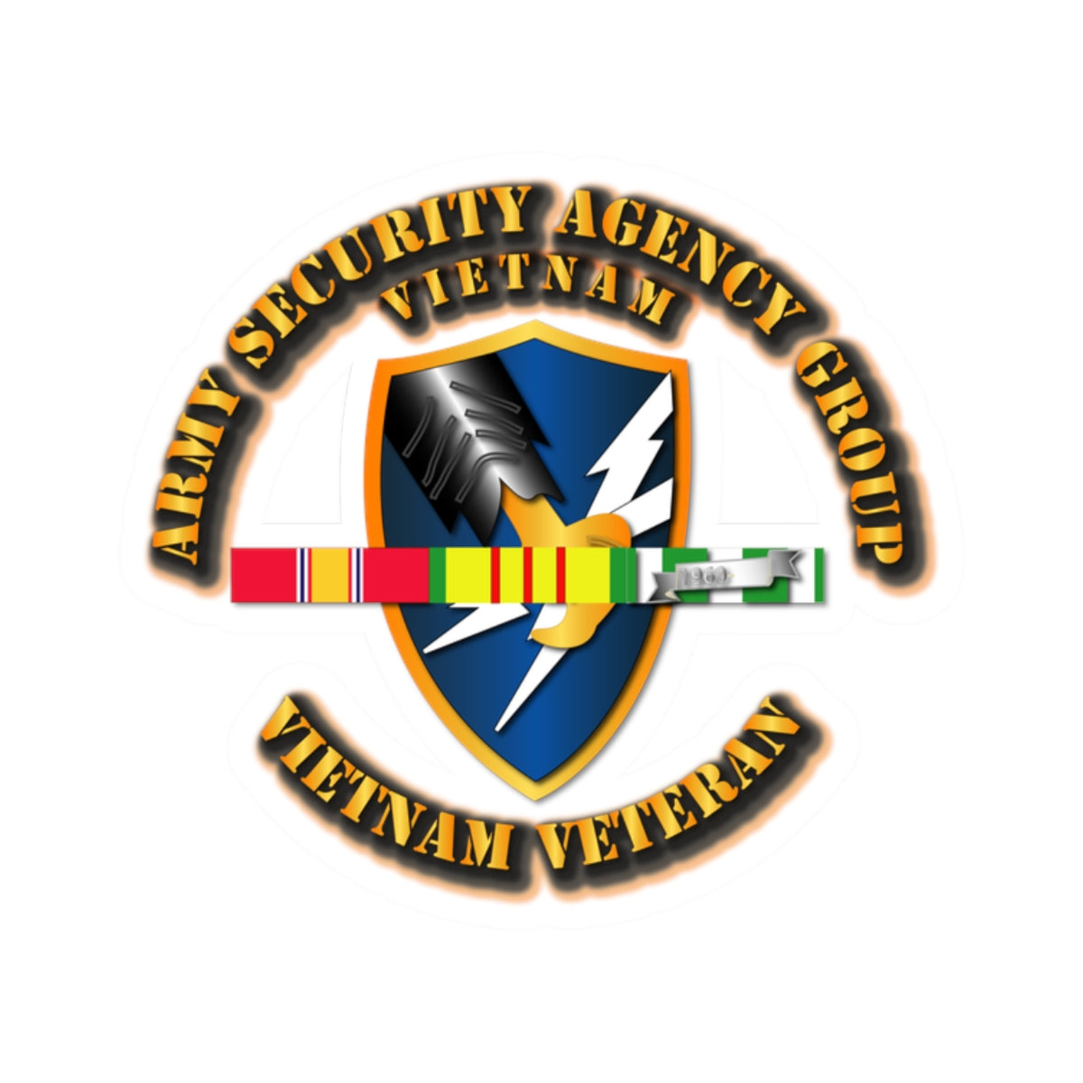 Kiss-Cut Stickers - Security Agency Group w SVC Ribbons