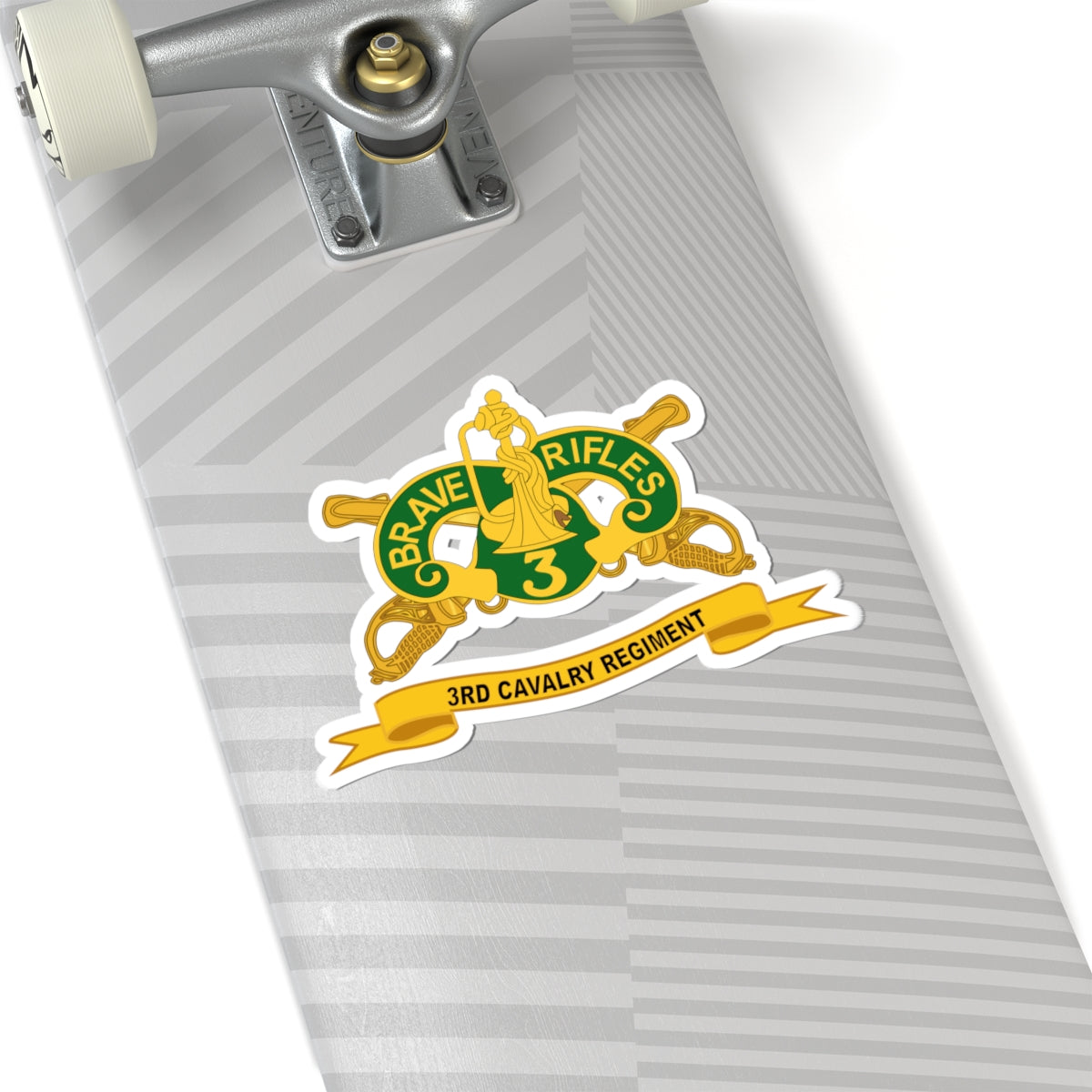 Kiss-Cut Stickers - 3rd Cavalry Regiment w Br - Ribbon