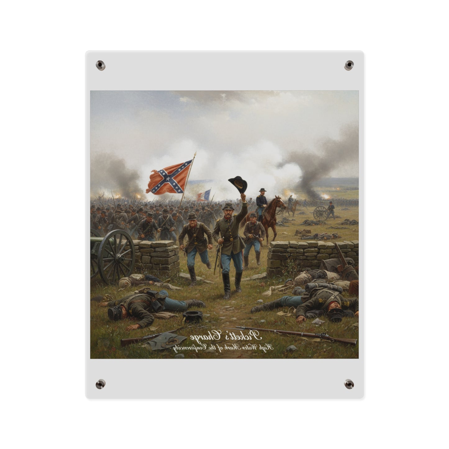 Acrylic Wall Art Panel - Picketts Charge with Hat